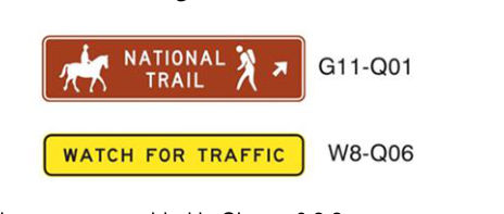 Figure 6.3.2.2 – National trail direction signs