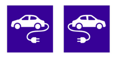 Figure F2.1.1(a) – Electric vehicle charging symbol