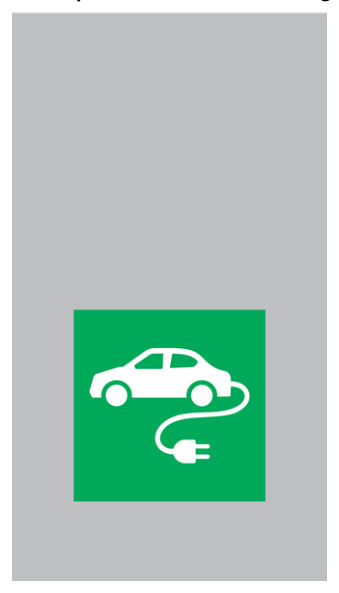 Figure F2. – Option 1: Pavement marking for electric vehicle charging bay
