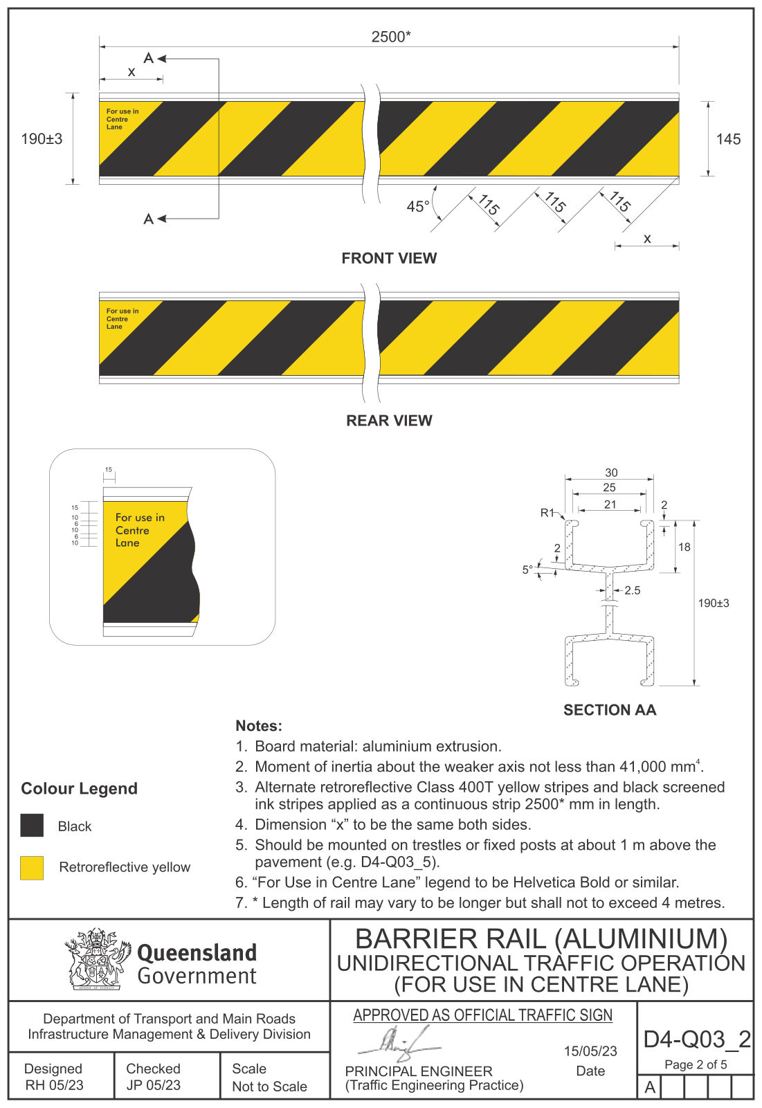 Drawing on page 4 of MUTCD Q-Series Signs