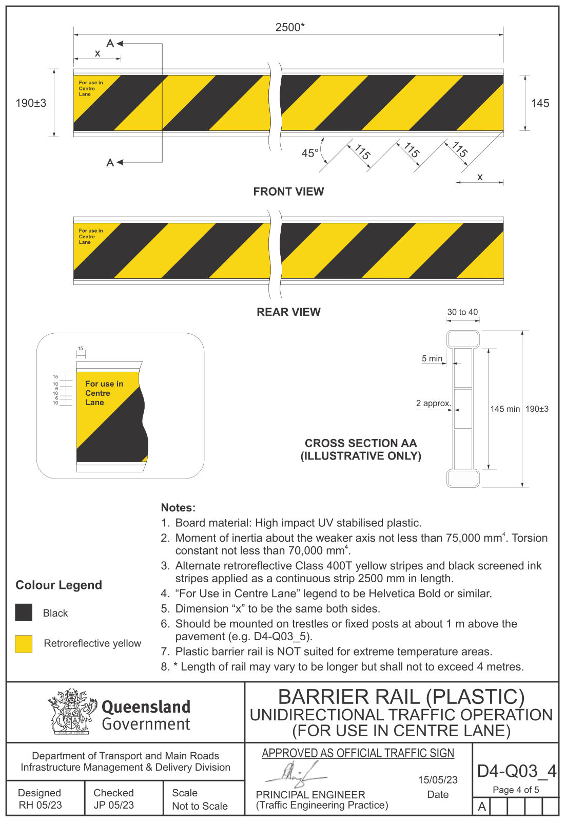 Drawing on page 6 of MUTCD Q-Series Signs