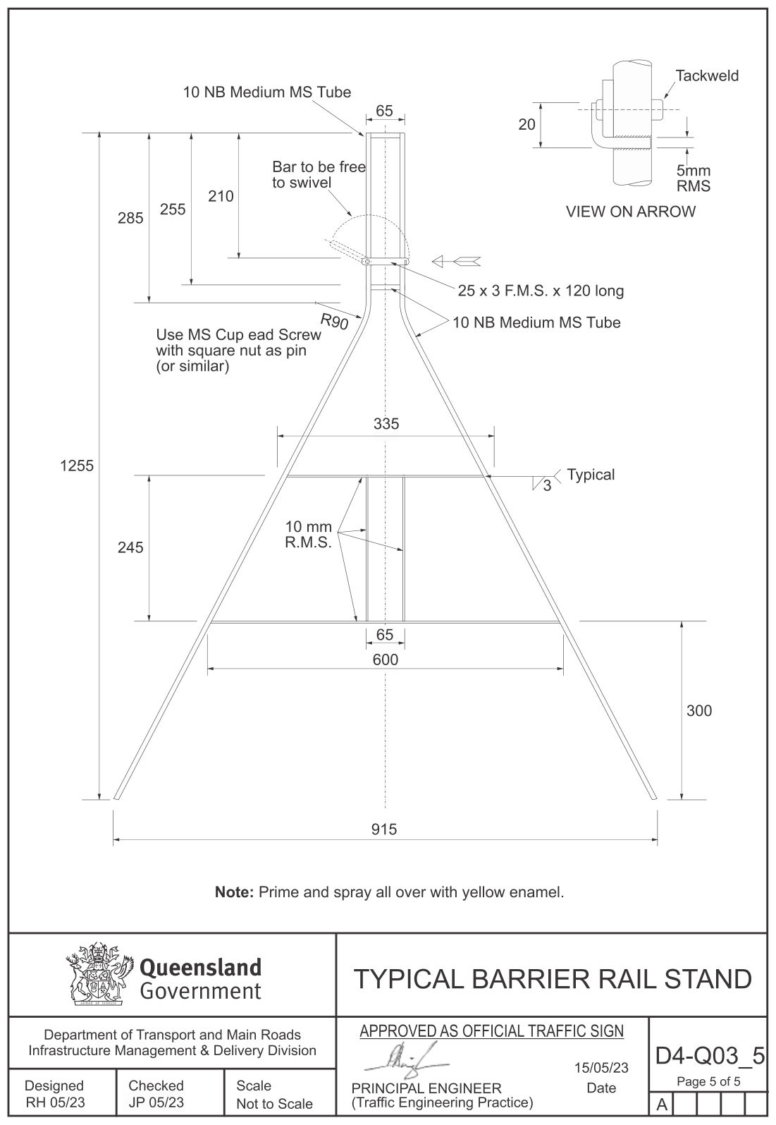 Drawing on page 7 of MUTCD Q-Series Signs