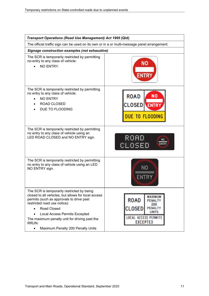Page 15 of Op Std Temporary Restrictions (Unplanned Events)