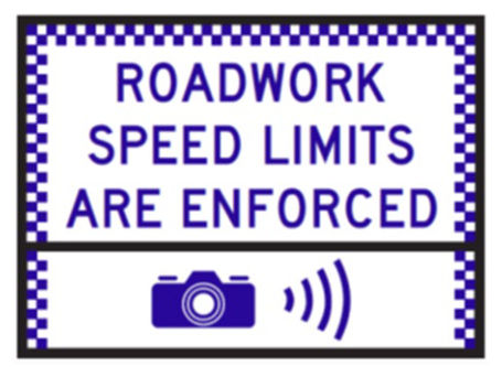 Figure 5.5.4(b) – Multi-message sign arrangement for planned enforcement by other than a camera (undertaken outside the requirements of Technical Specification MRTS02 Provision for Traffic)
