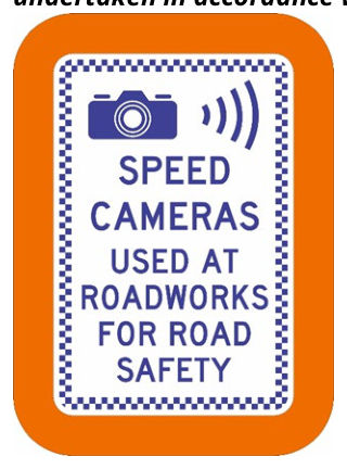 Figure 5.5.4(c) – Traffic Control sign TC2320_1 for speed enforcement planned and