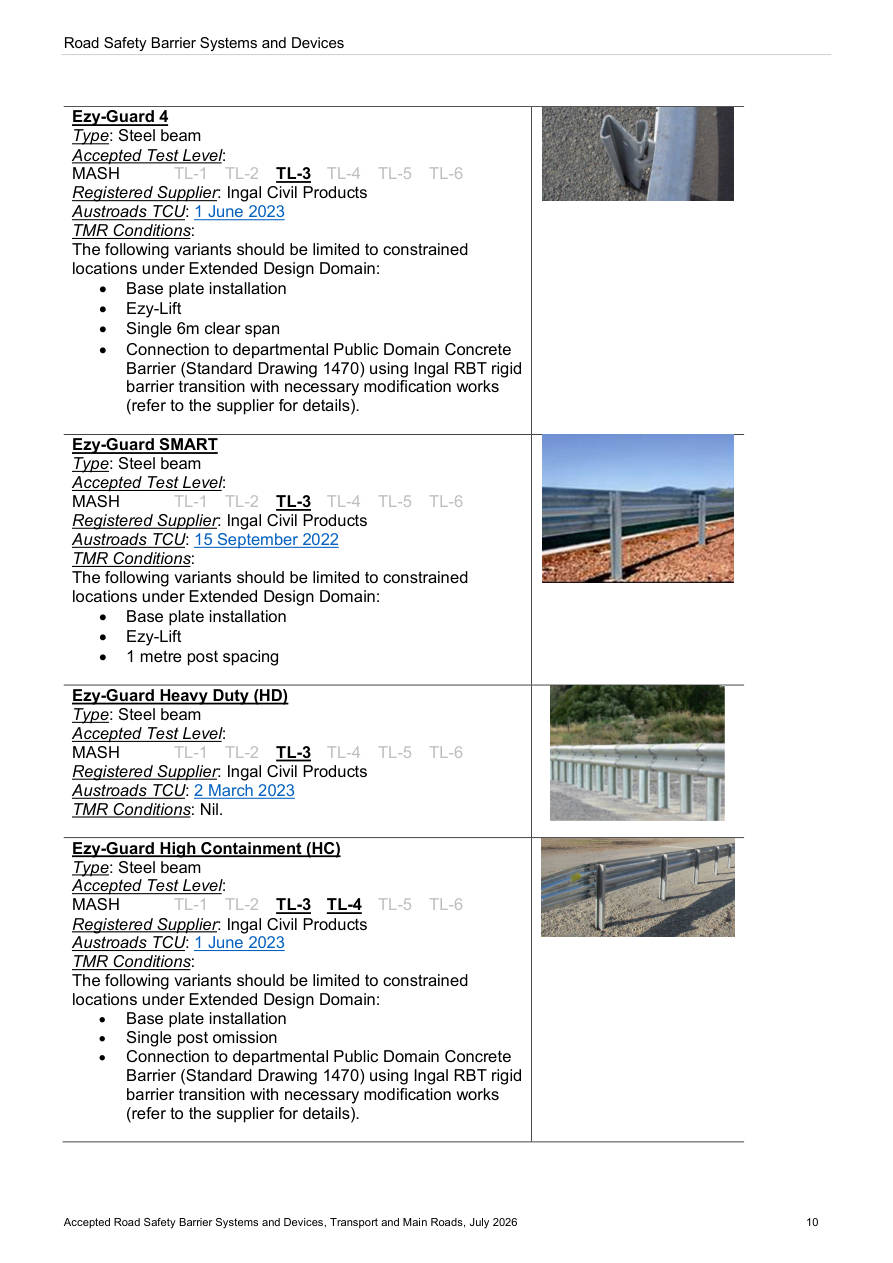 Page 25 of Accepted Road Safety Barrier Systems & Devices
