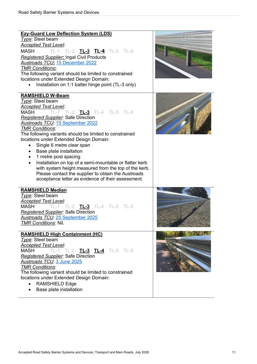 Page 26 of Accepted Road Safety Barrier Systems & Devices