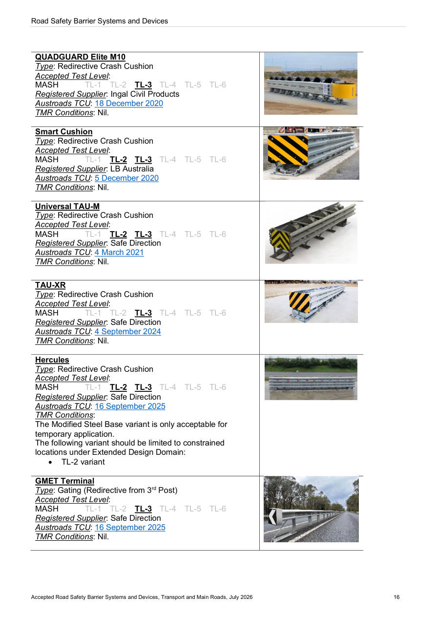 Page 31 of Accepted Road Safety Barrier Systems & Devices