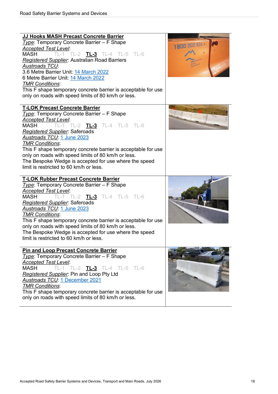 Page 33 of Accepted Road Safety Barrier Systems & Devices
