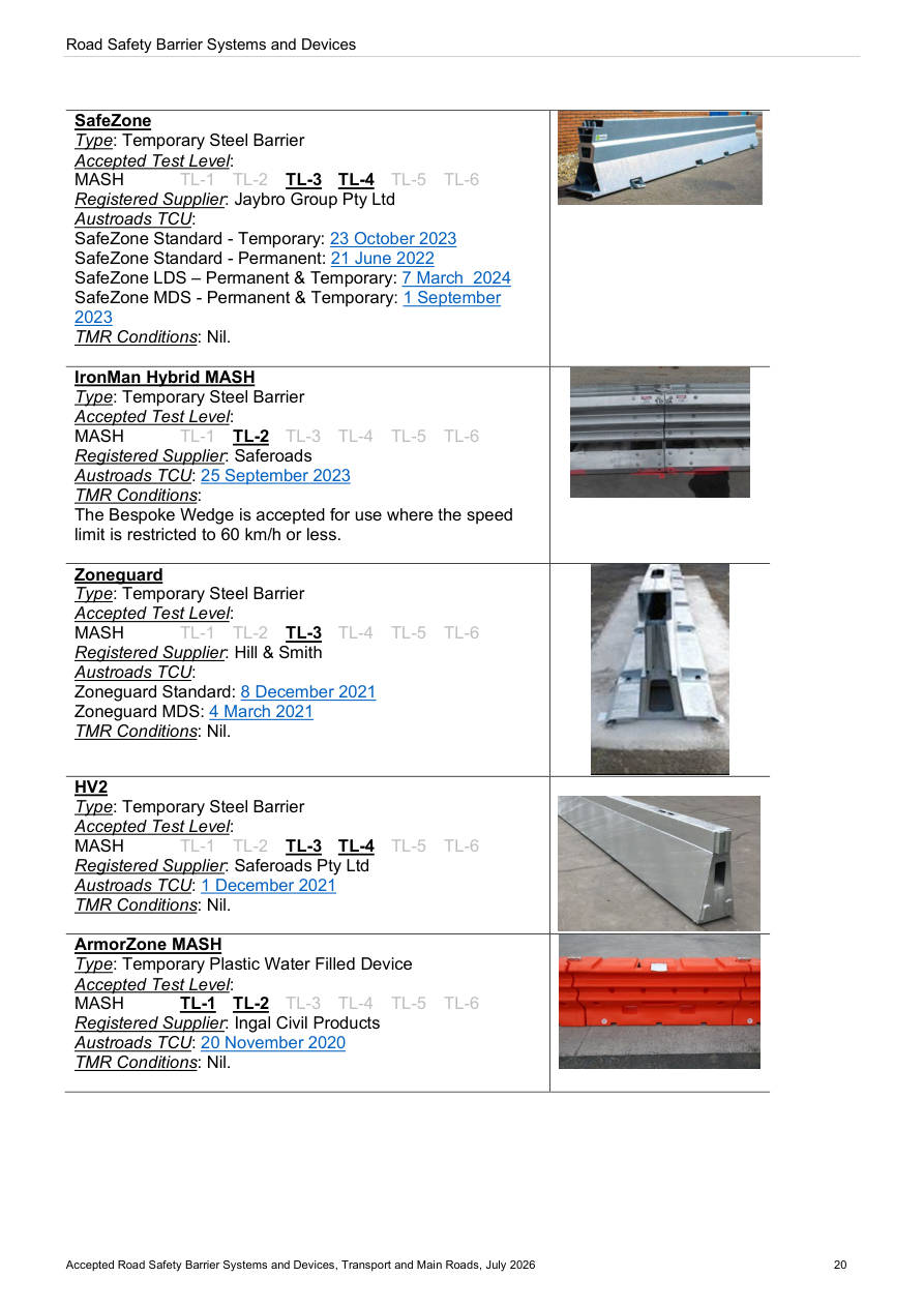 Page 35 of Accepted Road Safety Barrier Systems & Devices