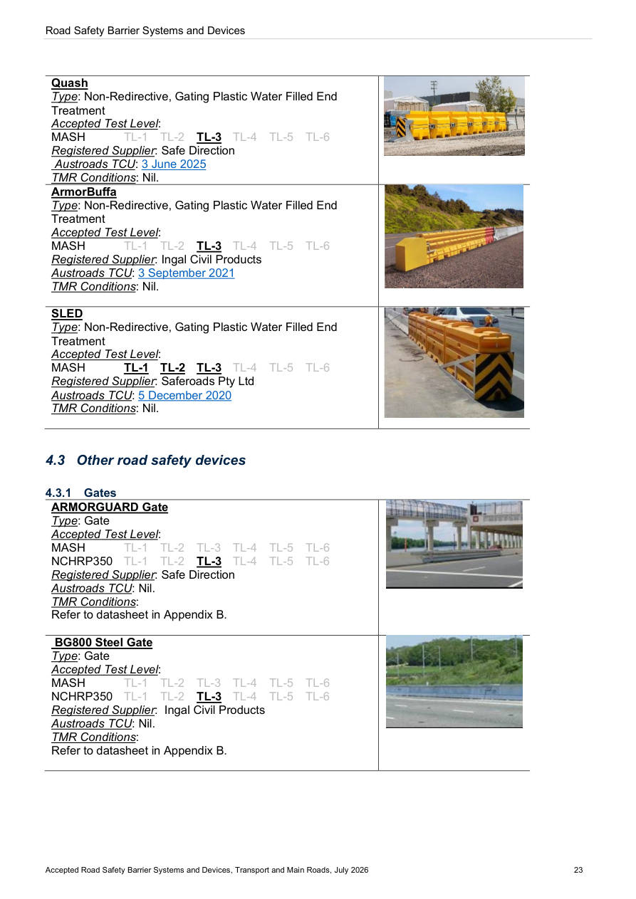 Page 38 of Accepted Road Safety Barrier Systems & Devices