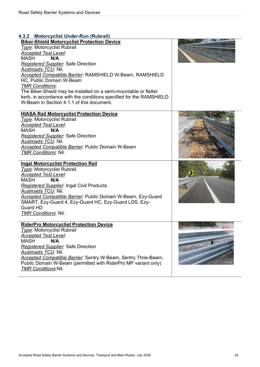 Page 39 of Accepted Road Safety Barrier Systems & Devices