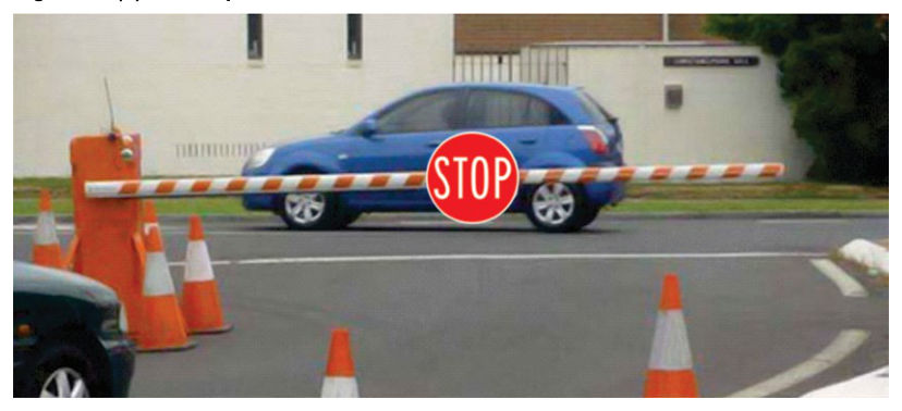 Figure 5.2(b) – Example of a boom barrier