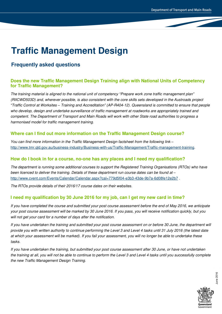 Page 1 of TMD FAQs
