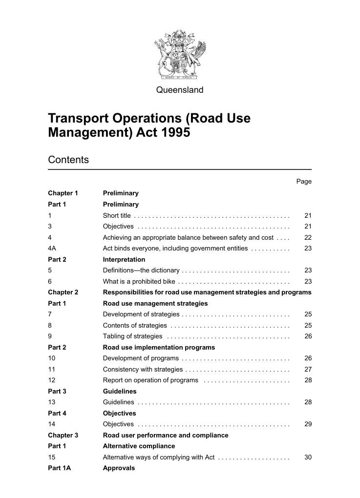Page 3 of TORUM Act 1995