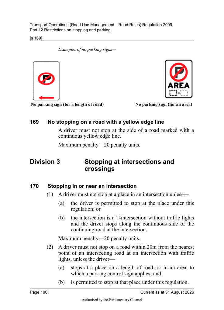 Page 192 of Qld Road Rules 2009
