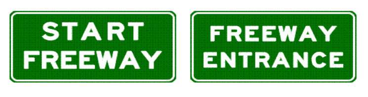 Clearway sign