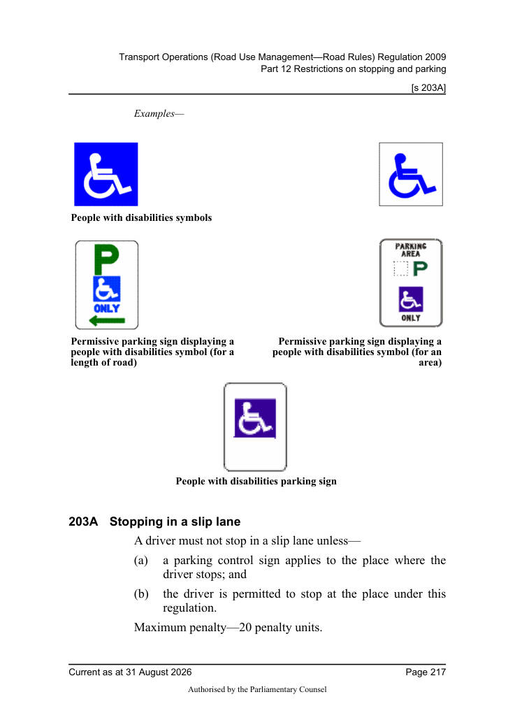 Page 219 of Qld Road Rules 2009