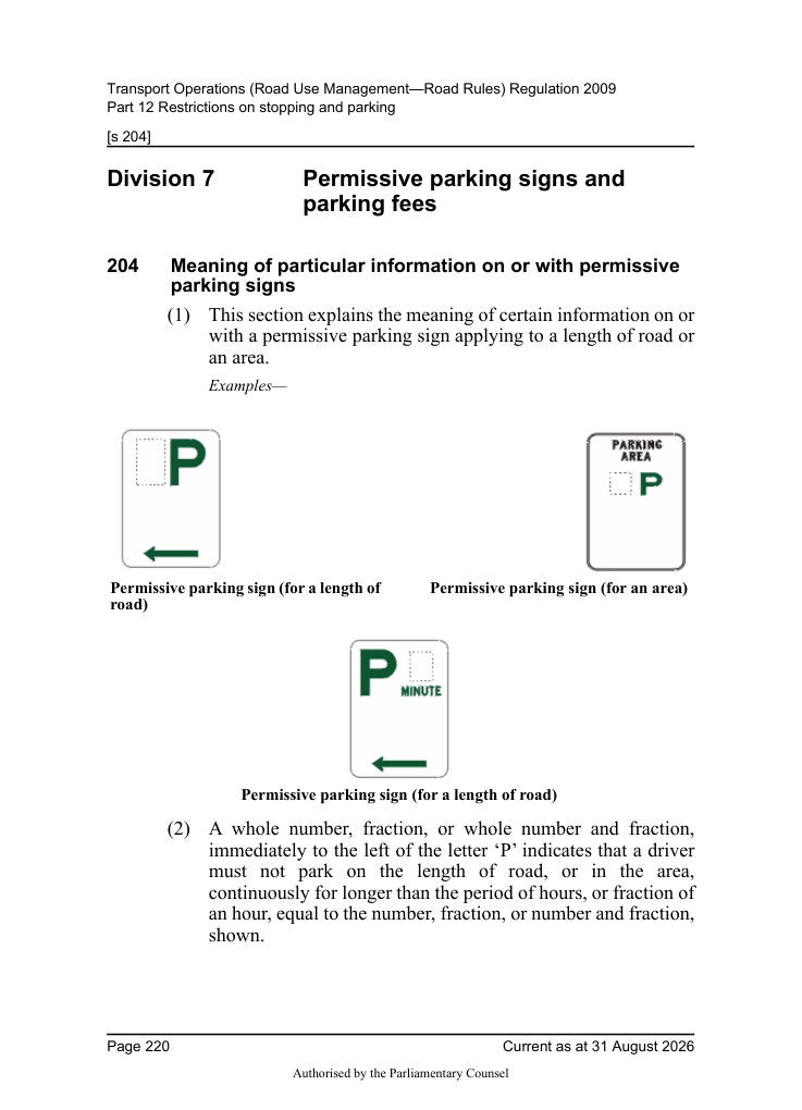 Page 222 of Qld Road Rules 2009