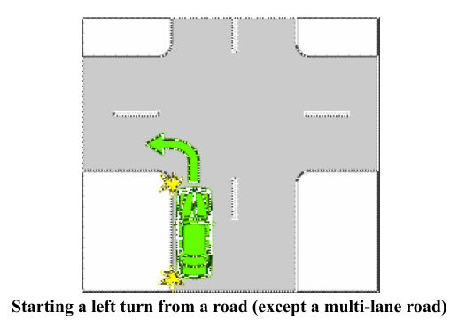 Drawing on page 35 of Qld Road Rules 2009