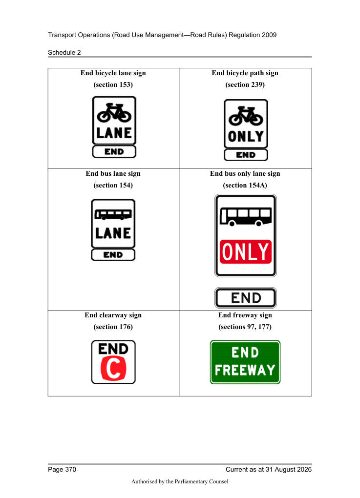 Page 372 of Qld Road Rules 2009