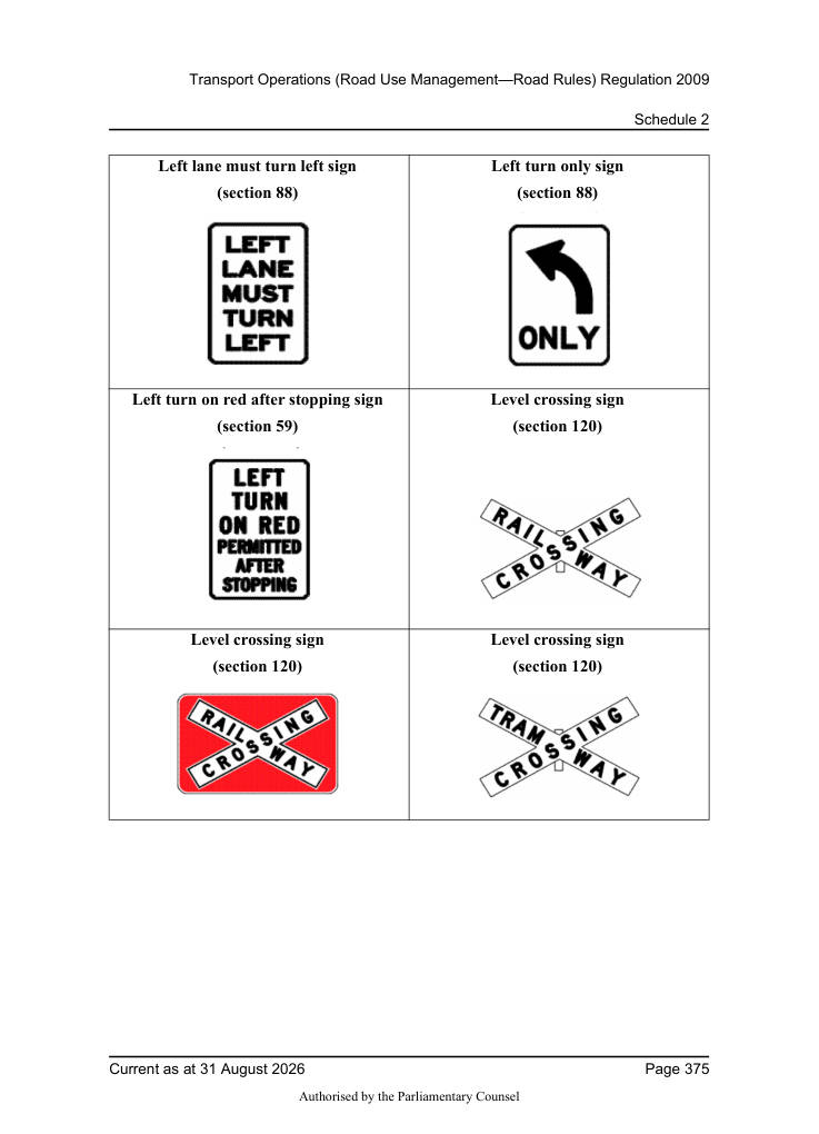 Page 377 of Qld Road Rules 2009