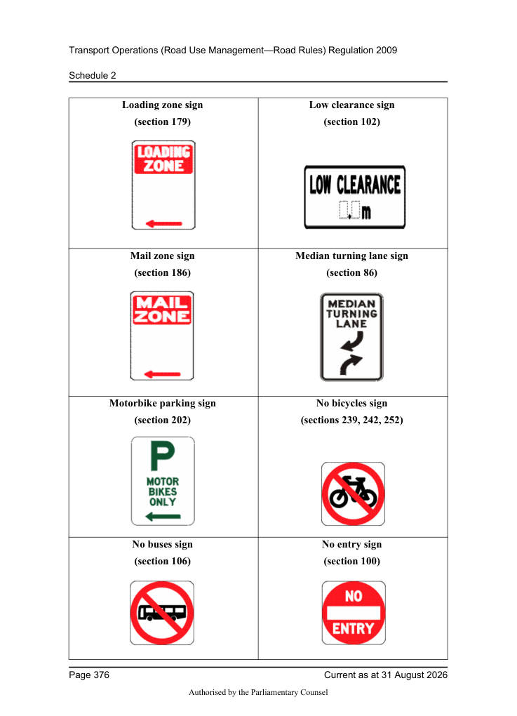 Page 378 of Qld Road Rules 2009
