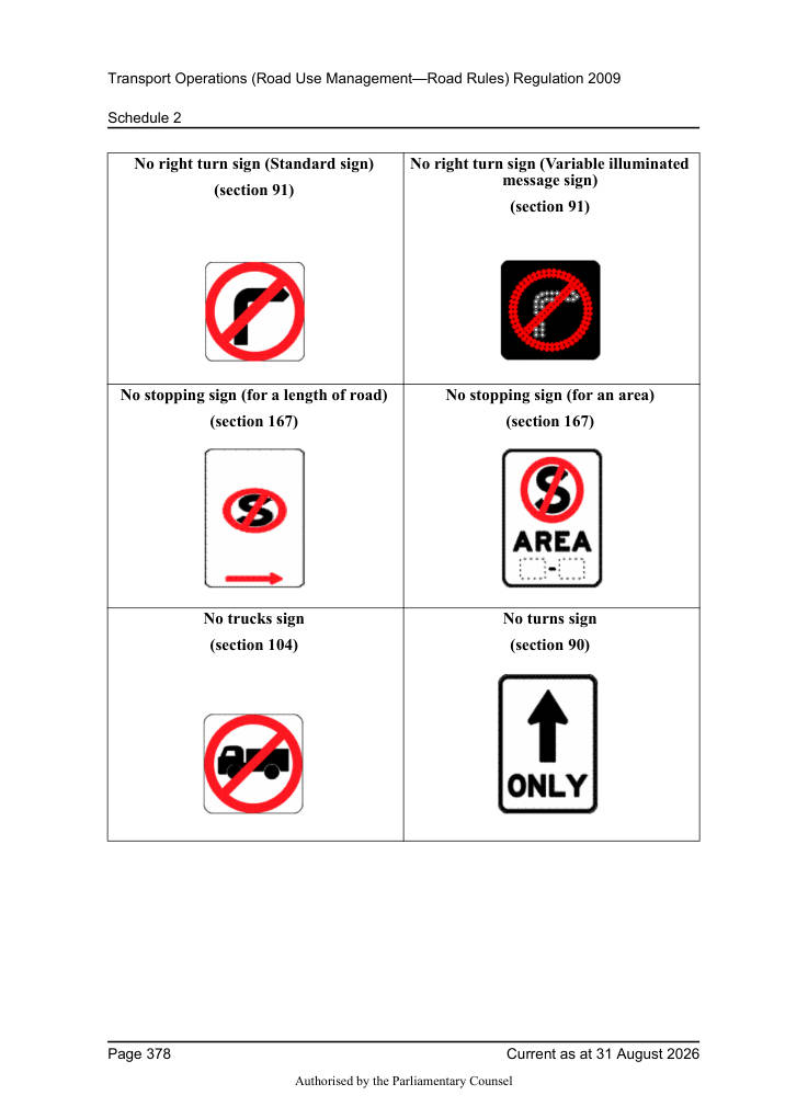 Page 380 of Qld Road Rules 2009