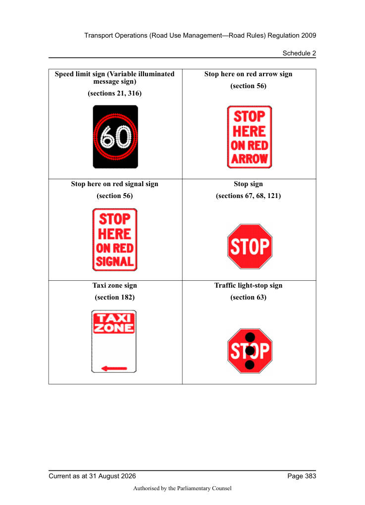 Page 385 of Qld Road Rules 2009