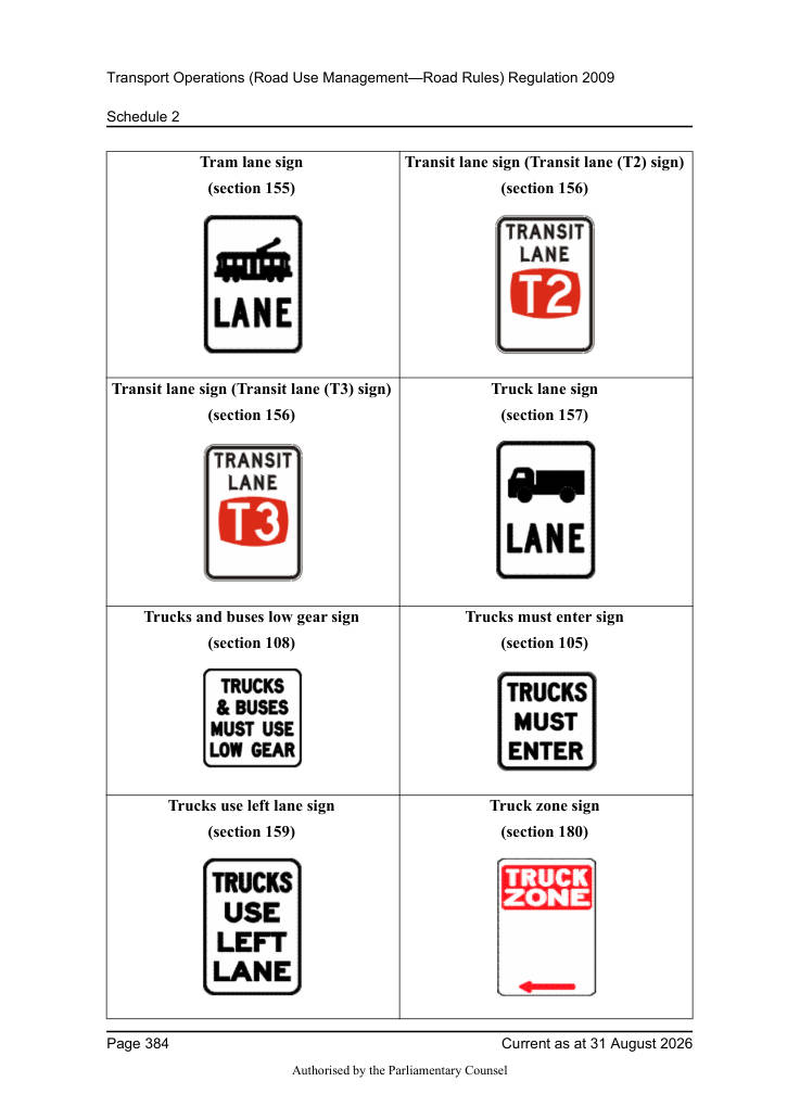 Page 386 of Qld Road Rules 2009