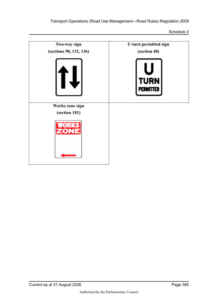 Page 387 of Qld Road Rules 2009