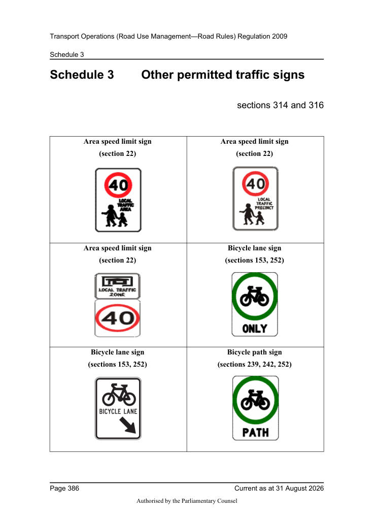 Page 388 of Qld Road Rules 2009