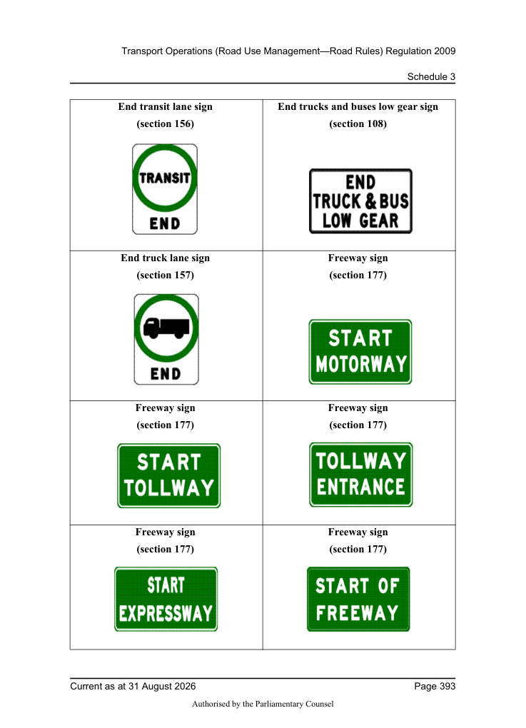 Page 395 of Qld Road Rules 2009