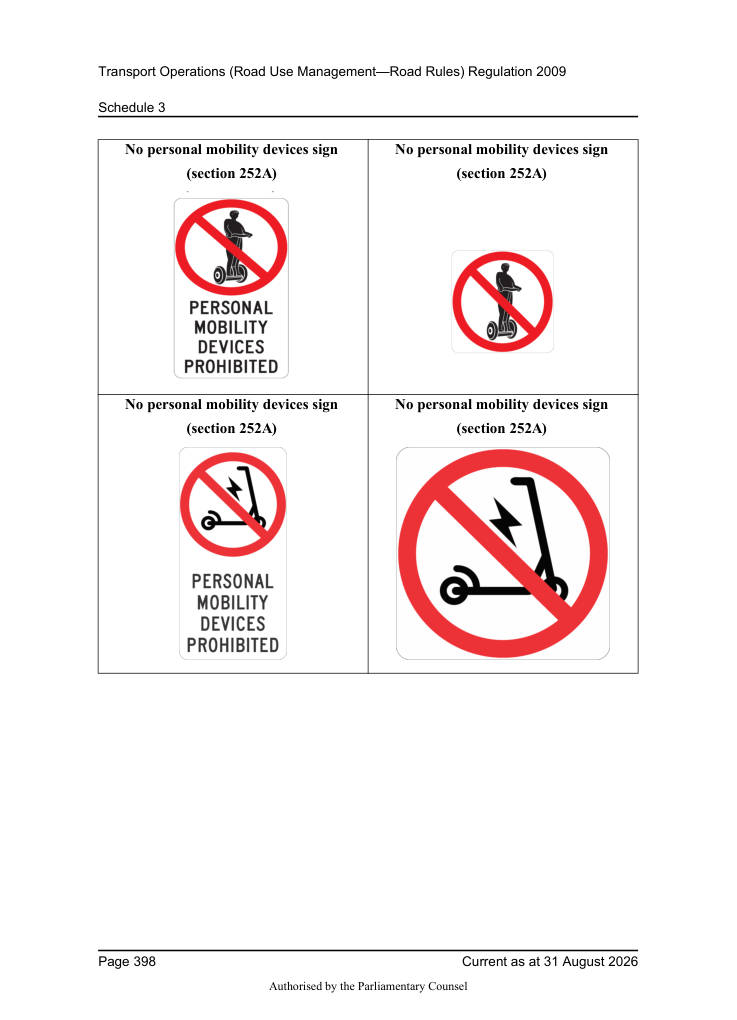 Page 400 of Qld Road Rules 2009
