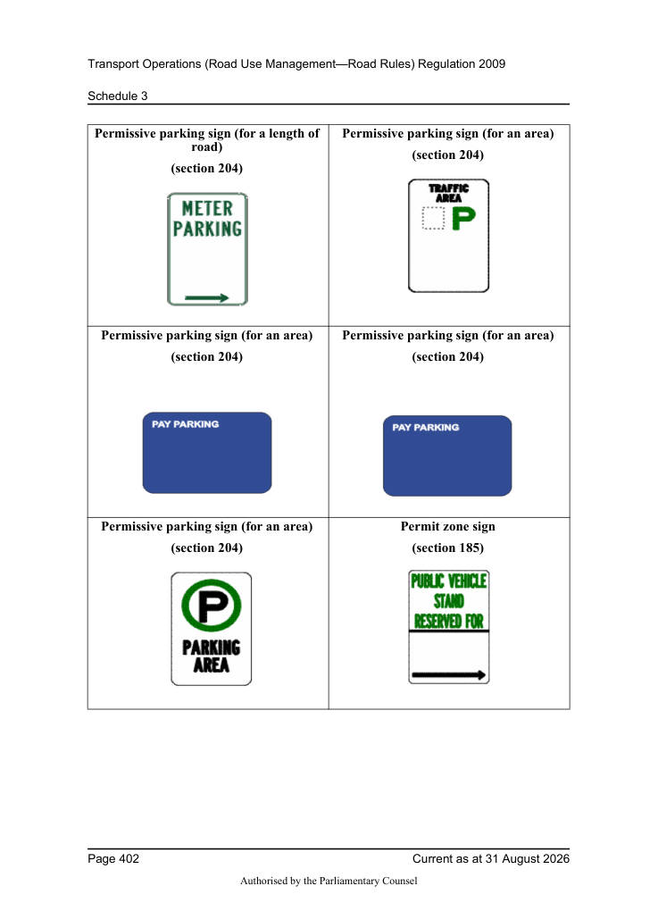 Page 404 of Qld Road Rules 2009
