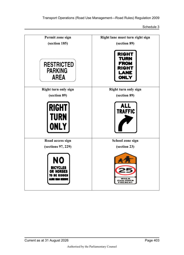 Page 405 of Qld Road Rules 2009