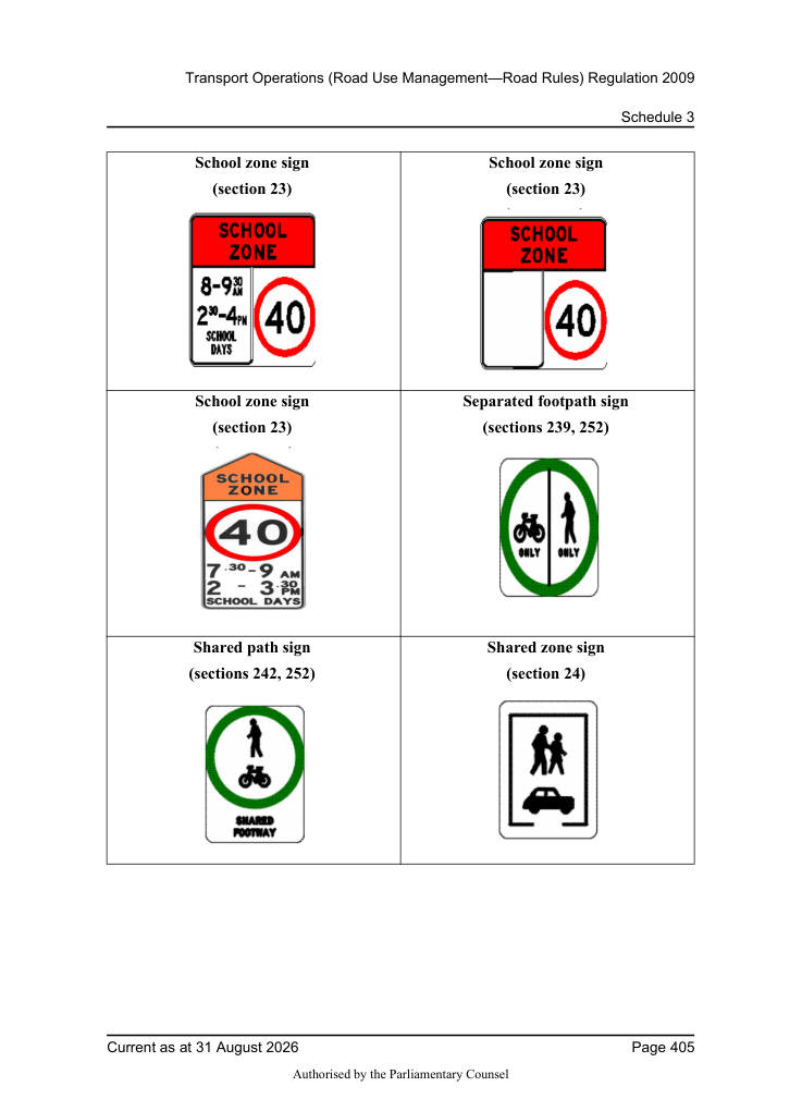Page 407 of Qld Road Rules 2009