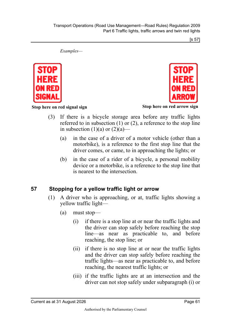 Page 63 of Qld Road Rules 2009