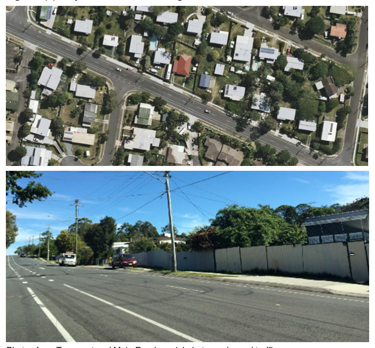 Figure 4(b) – Nyanza Street, Woodridge: Aerial and street views