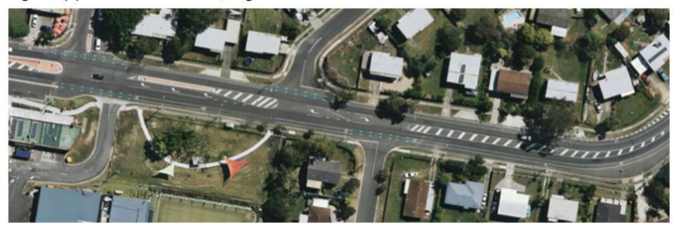 Figure 4(d) – Jacaranda Avenue, Logan Central: Aerial view