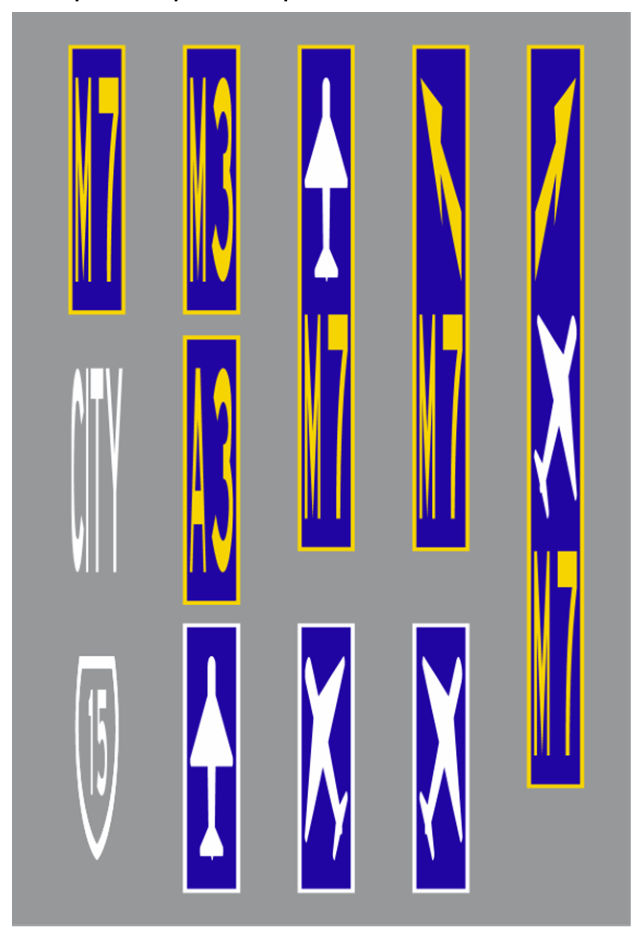 Figure 8.4 – Toll road pavement patch examples