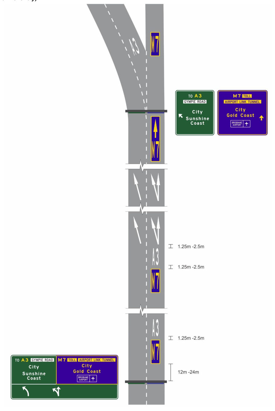 Figure 8.6 – Example of low-speed road (Stafford Rd eastbound approaching Airport Link Tunnel entry)