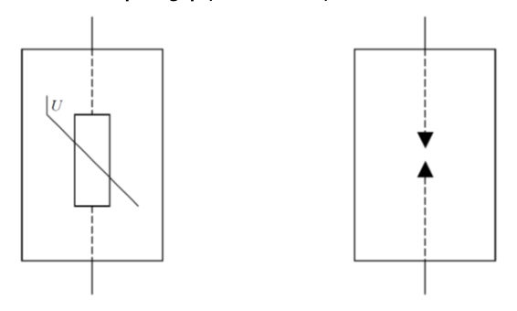 Figure 6.8.3.1(a) – Varistor and spark gap (IEC 61643 12)