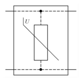 Figure 6.8.3.1(c) – One-port surge protection device with separate input and output terminals (IEC 61643 12)