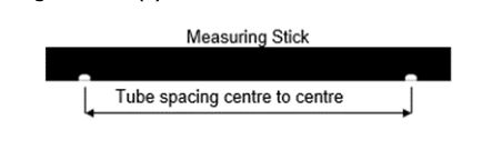 Figure 7.4.2(e) – Pneumatic tube installation details (tube spacing)
