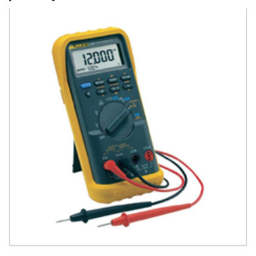 Figure 8.1(a) – Multimeter – use for testing earth continuity, neutral integrity, earth resistance, polarity