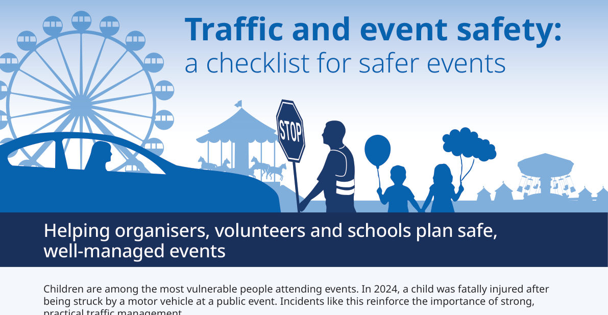 Drawing on page 1 of WHSQ Traffic & Event Safety Checklist